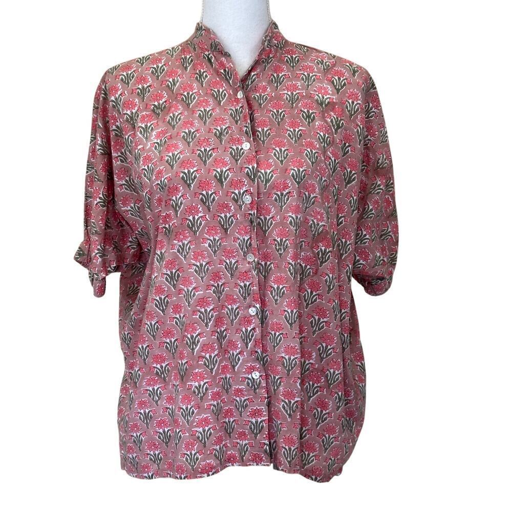Mod's Mahal top,‎ pink/gray, global inspired, bohemian, hippie, cottagecore
